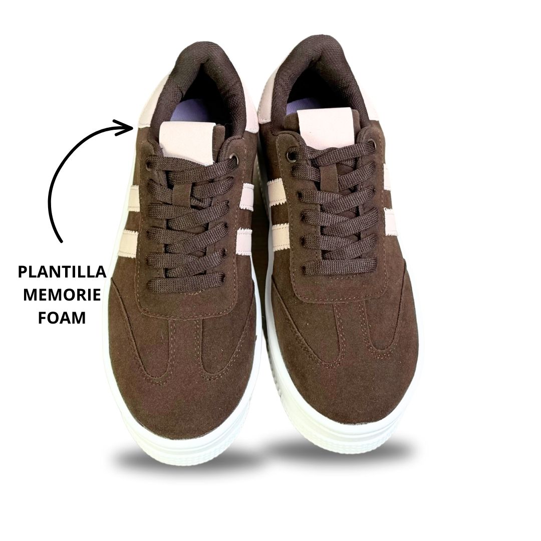 UTAH French Expresso con Rosa Rich (Suela Golden)