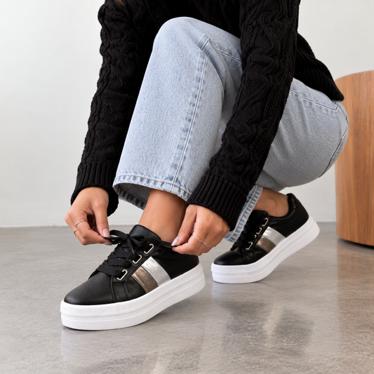 VALERIA Negro/ Plata/ Inox