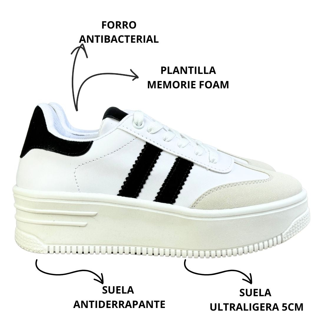 UTAH Blanco/ Negro (Suela Golden)