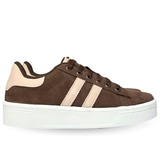 ALAZKA STRIPES Expresso con Rosa Rich