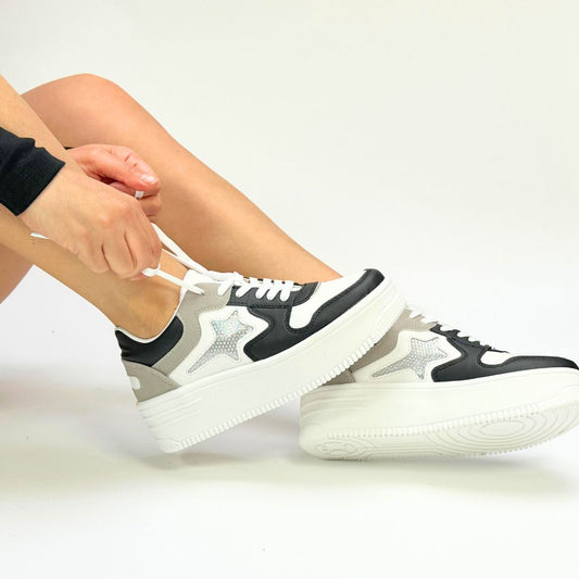 MIAMI Blanco Negro Cemento