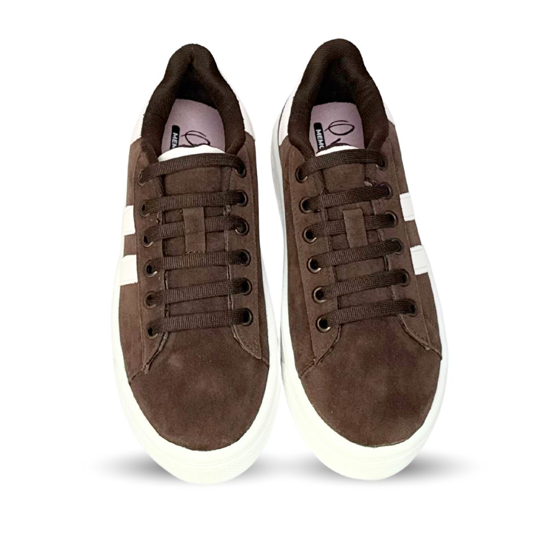 ALAZKA STRIPES Expresso con Blanco