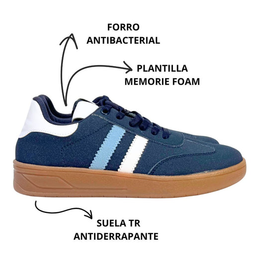 UTAH Azul Marino con Celeste y Blanco