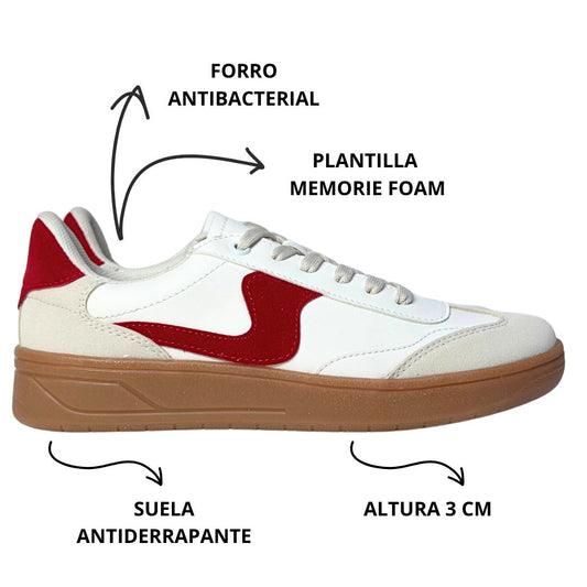 BUDAPEST Blanco Rojo