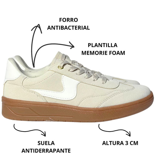 BUDAPEST Samba Marfil con Blanco