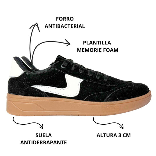 BUDAPEST Negro Dakar con Blanco