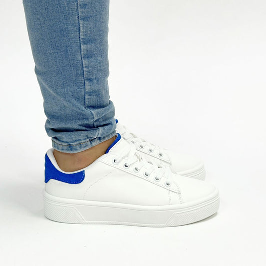 ALAZKA Blanco Cobalto (Suela Baja)