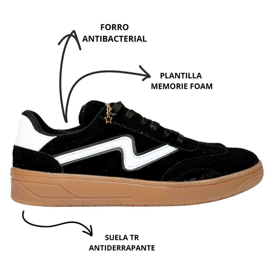 MALAGA Negro con Blanco