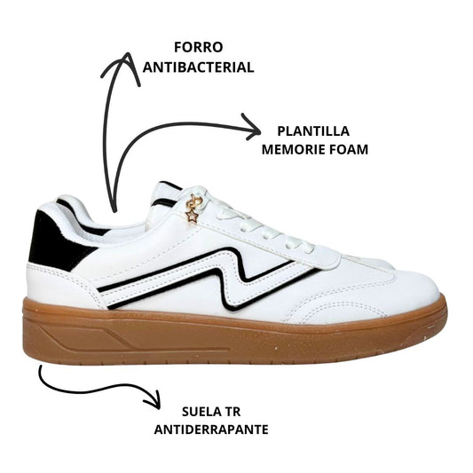 MALAGA Blanco Con Negro