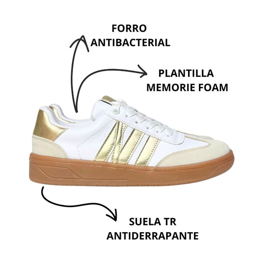 MONTANA Blanco con Oro Ingles