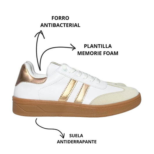 UTAH Blanco con Oro Rosado