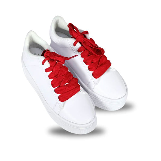 CALIFORNIA SNEAKER Blanco con Rojo Flama