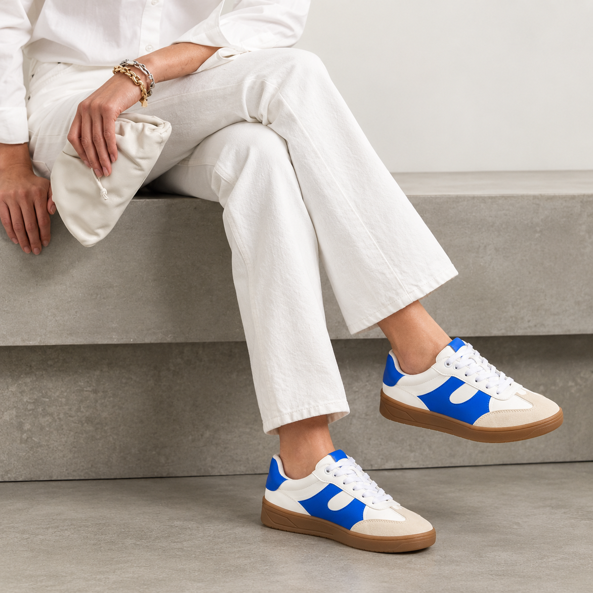 FLORIDA Blanco/ Azul Electrico