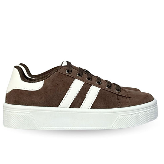 ALAZKA STRIPES Expresso con Blanco