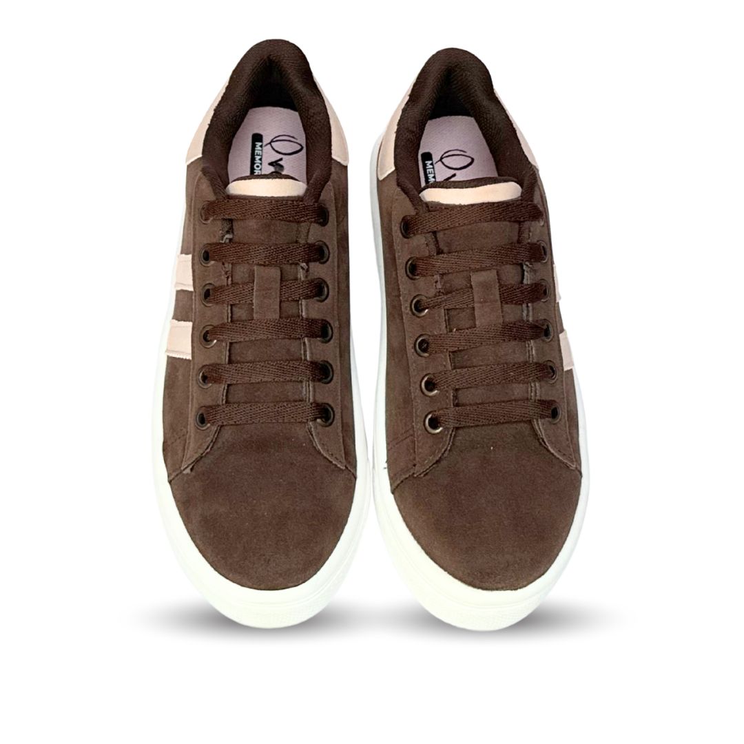 ALAZKA STRIPES Expresso con Rosa Rich