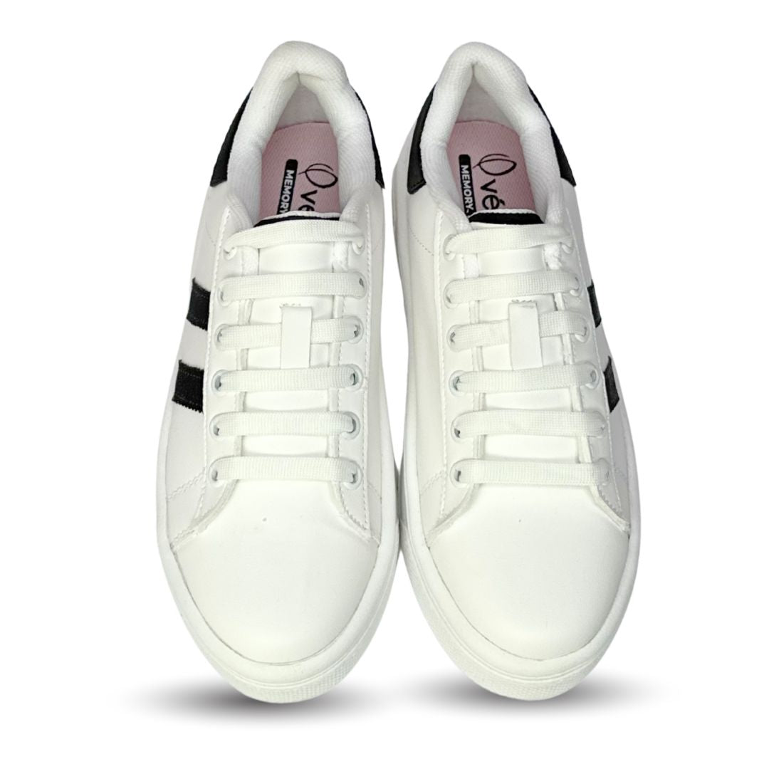 ALAZKA STRIPES Blanco con Negro