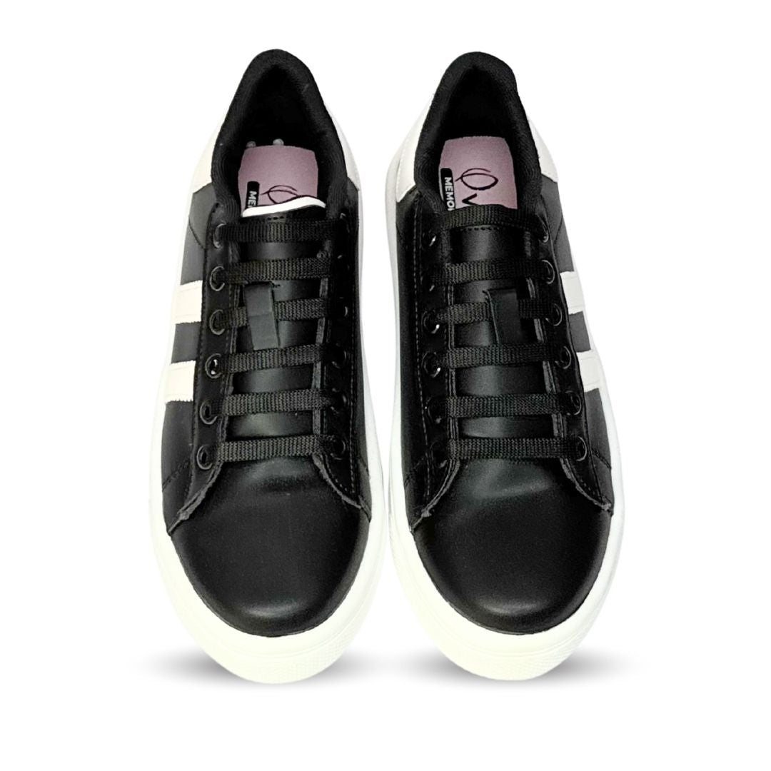 ALAZKA STRIPES Negro con Blanco