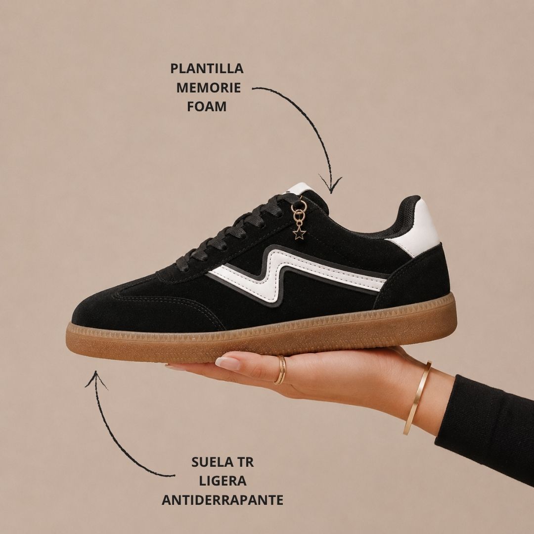 MALAGA Negro con Blanco