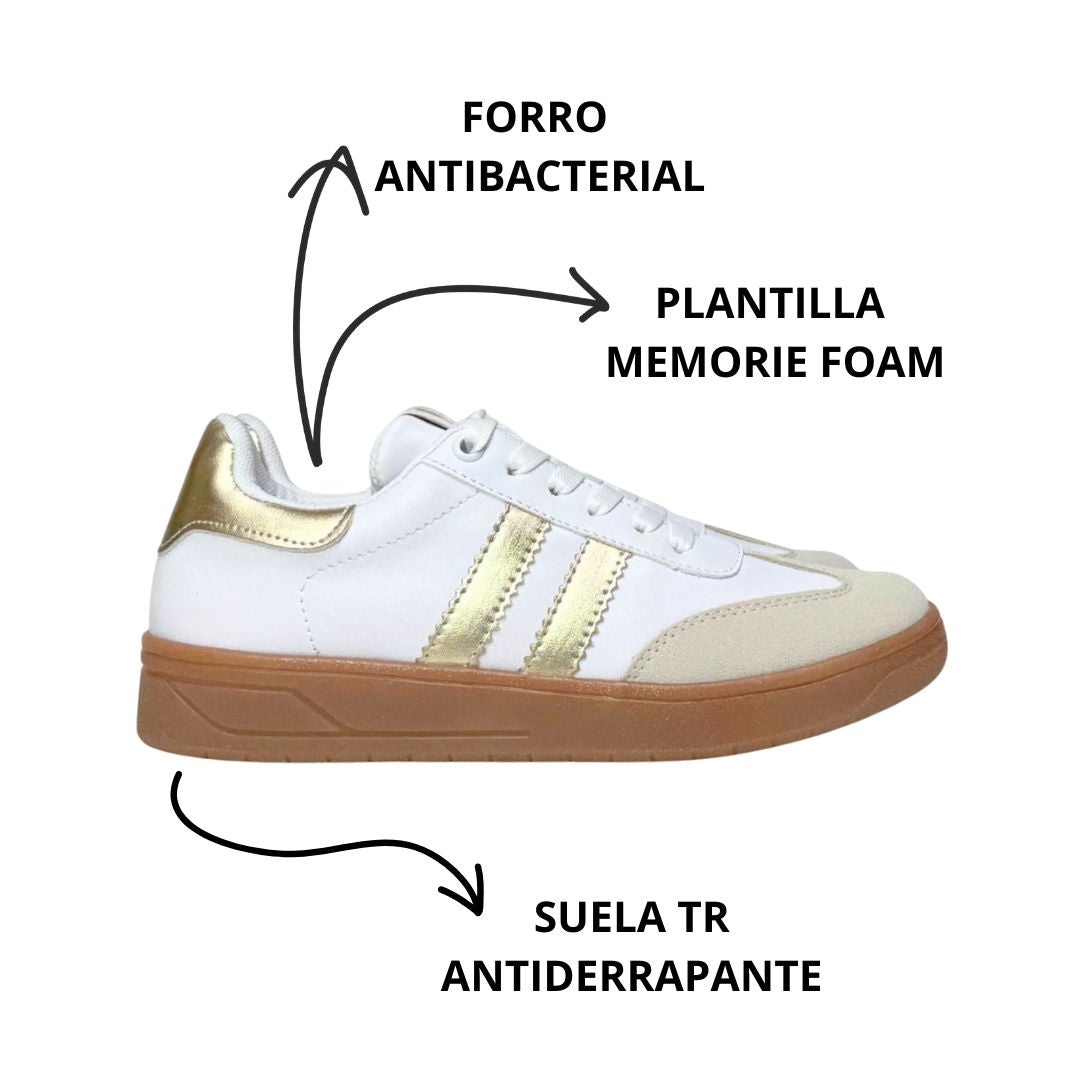 UTAH Blanco con Oro Ingles