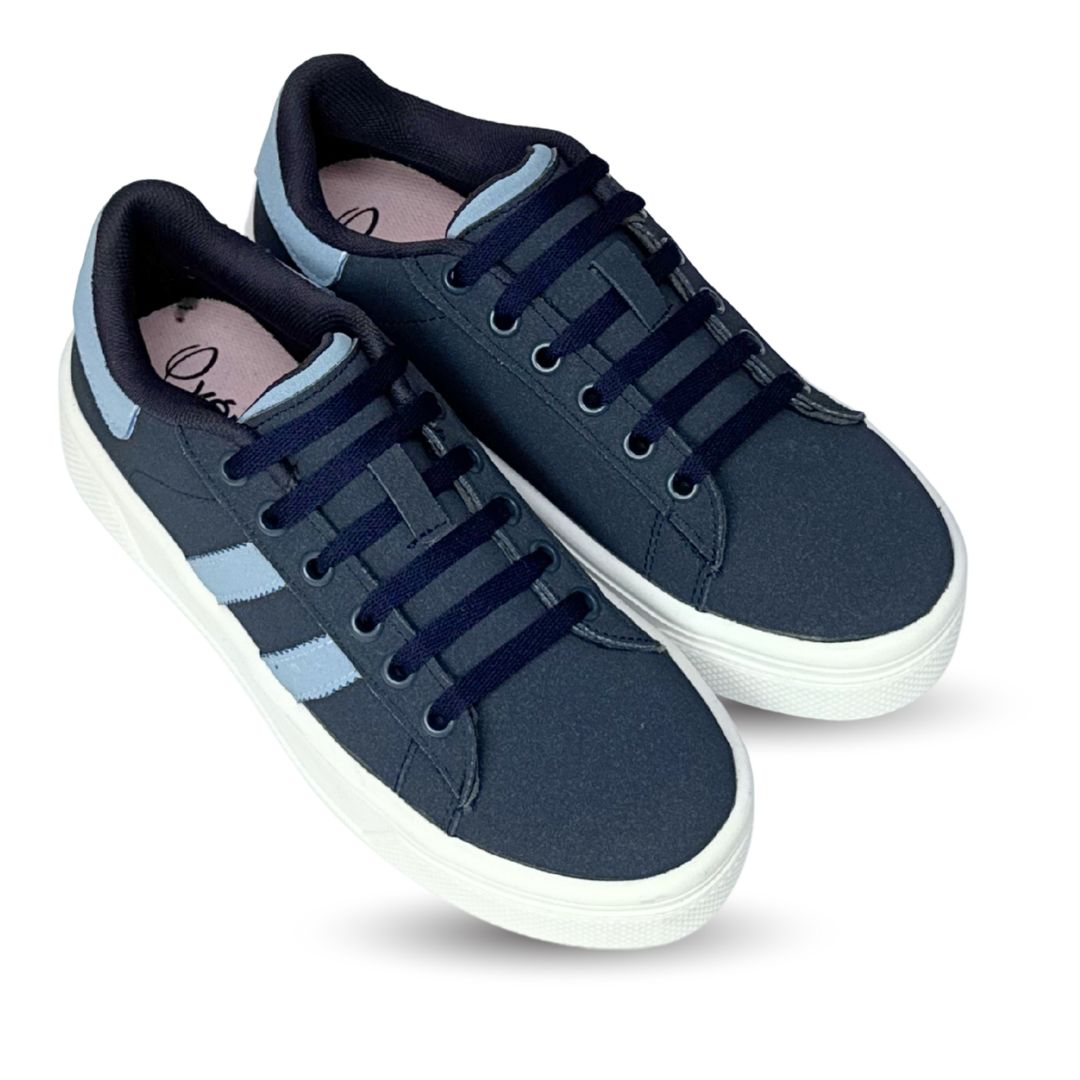 ALAZKA STRIPES Marino con Celeste