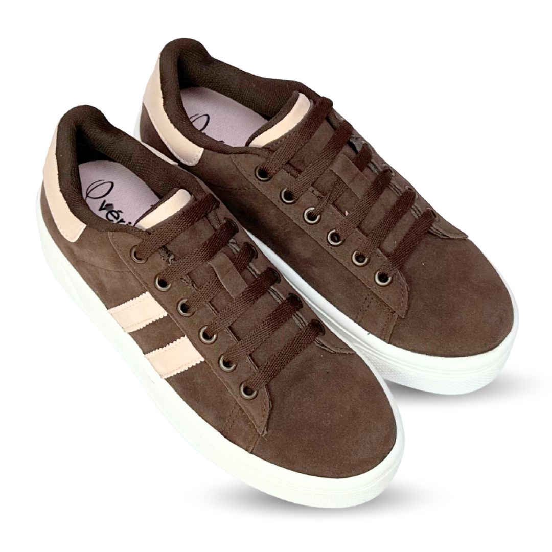 ALAZKA STRIPES Expresso con Rosa Rich