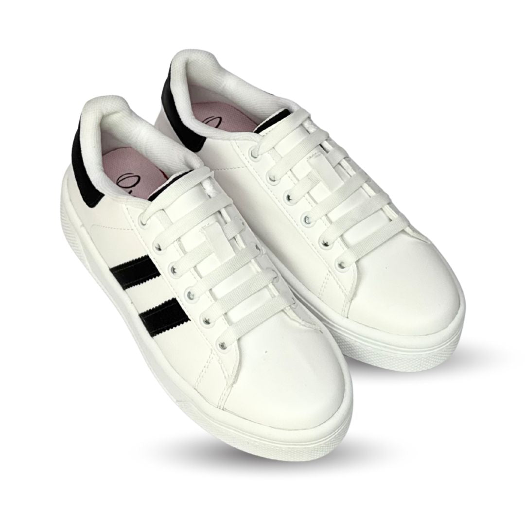 ALAZKA STRIPES Blanco con Negro