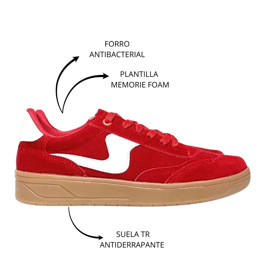 BUDAPEST Rojo con Blanco