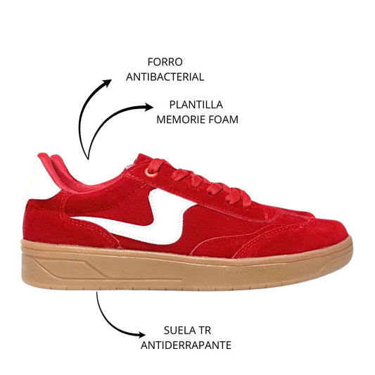 BUDAPEST Rojo con Blanco