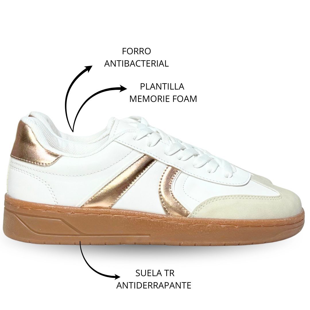 MINNESOTA Blanco con Oro Rosado