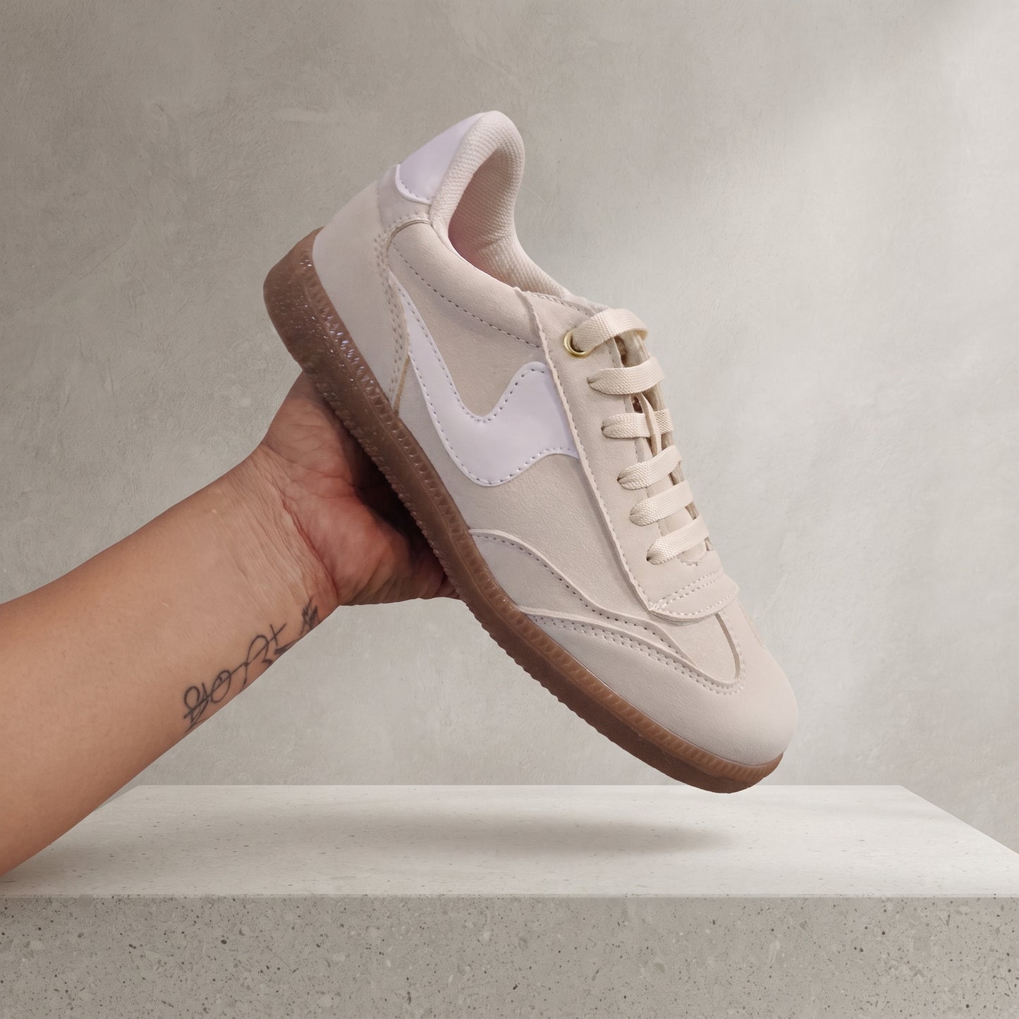 BUDAPEST Samba Marfil con Blanco