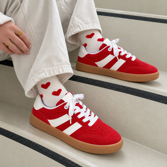 KANSAS Rojo con Blanco suela samba